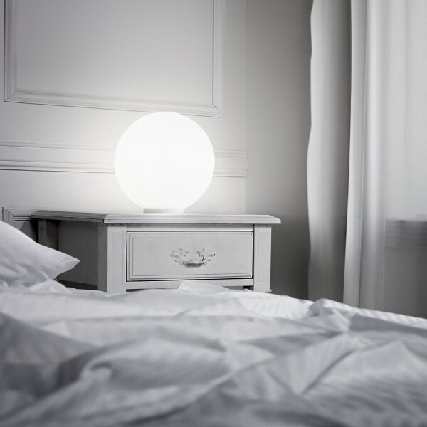 Ideal Lux - Stolná lampa MAPA 1xE27/42W/230V pr. 20 cm biela