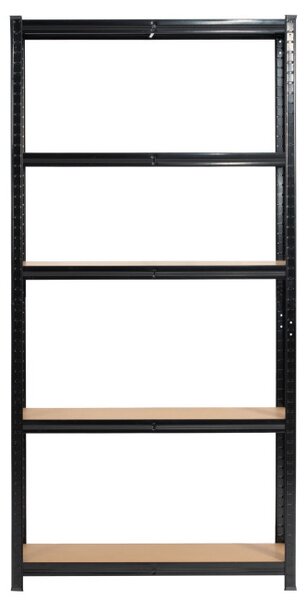 Kovový regál 90x30x180 cm čierny