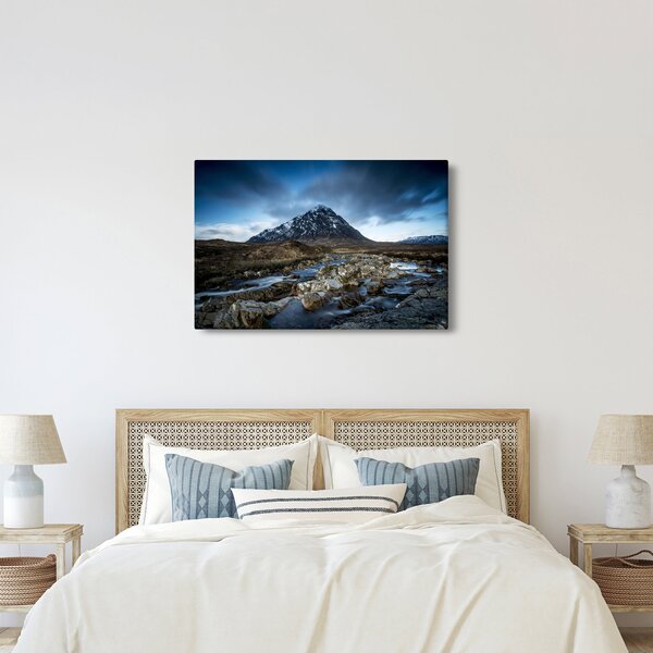 Obraz hory a rieky (90x60 cm)