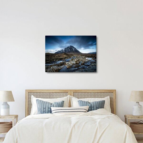 Obraz hory a rieky (70x50 cm)