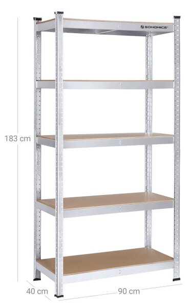 Regál 90x180x40 cm GLR40SV