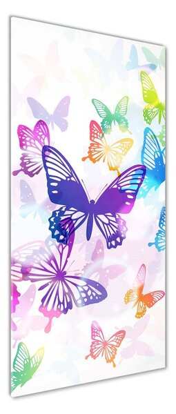 Foto obraz skleněný svislý Farební motýle