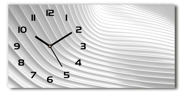 Vodorovné Sklenené hodiny na stenu Abstrakcie línia