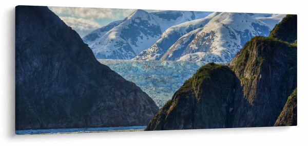 Obraz krajiny s horami (120x50 cm)