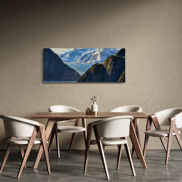 Obraz krajiny s horami (120x50 cm)