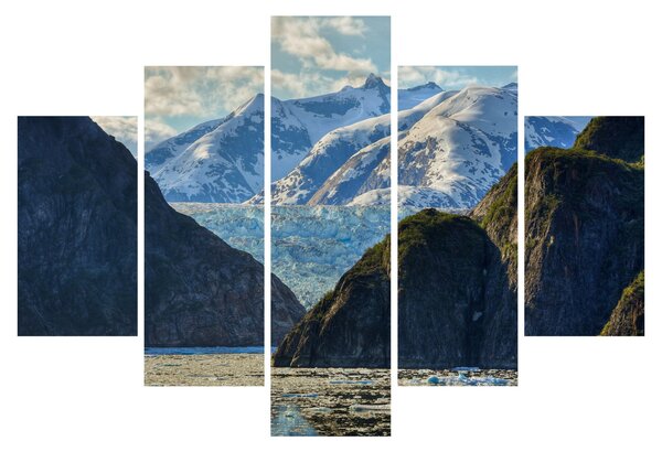 Obraz krajiny s horami (150x105 cm)