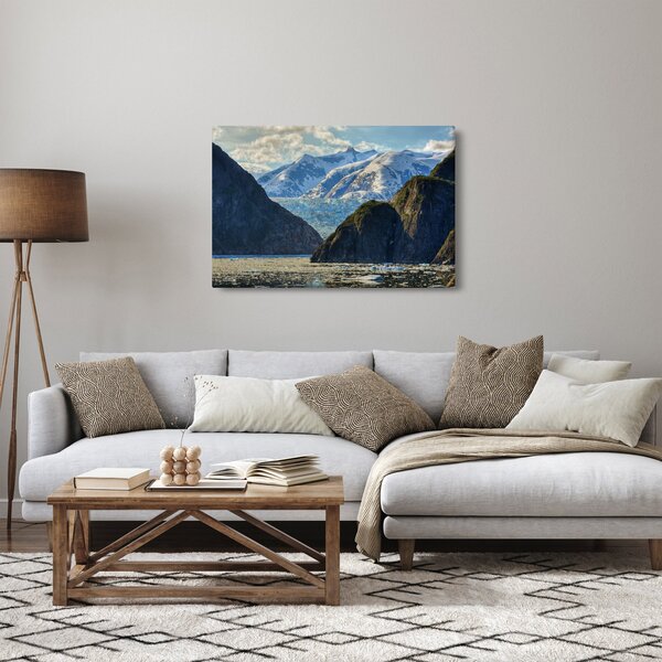 Obraz krajiny s horami (90x60 cm)