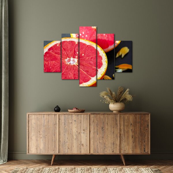 Obraz rozkrojených grapefruitov (150x105 cm)