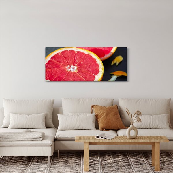 Obraz rozkrojených grapefruitov (120x50 cm)