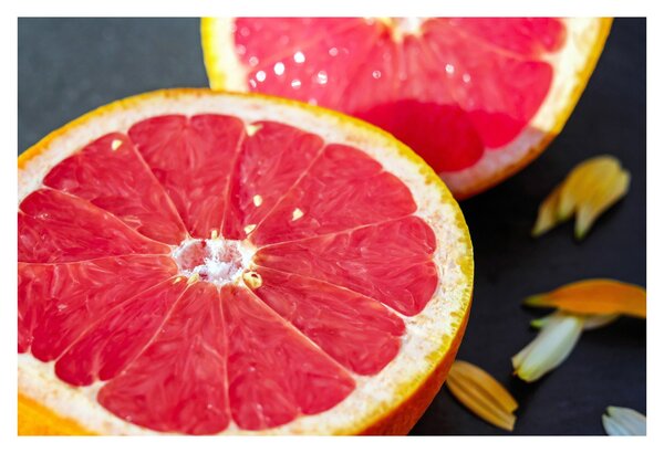 Obraz rozkrojených grapefruitov (90x60 cm)