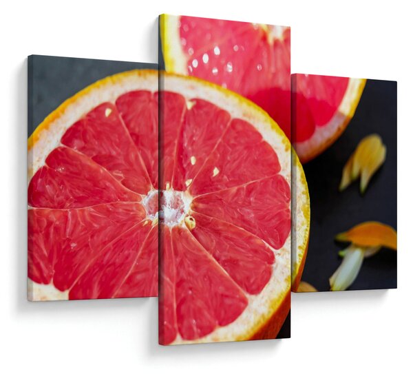 Obraz rozkrojených grapefruitov (90x60 cm)
