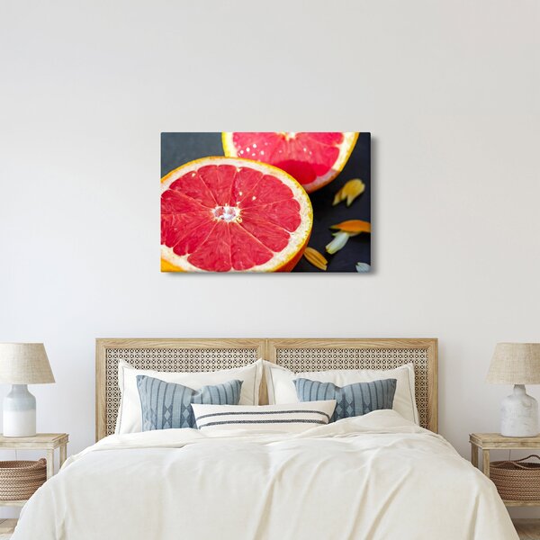 Obraz rozkrojených grapefruitov (90x60 cm)