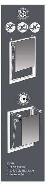 Biela textilná roleta 60x180 cm Forelista – douceur d'intérieur