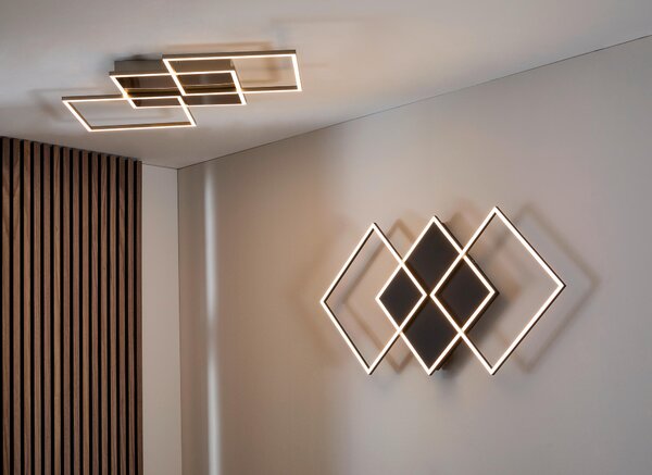 STROPNÉ LED SVIETIDLO, 100/49,5/5,8 cm Novel - Interiérové svietidlá