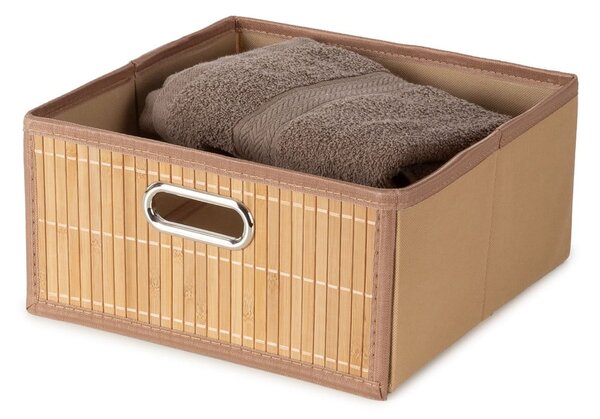 Bambusový úložný box v prírodnej farbe 31x31x15 cm – Compactor
