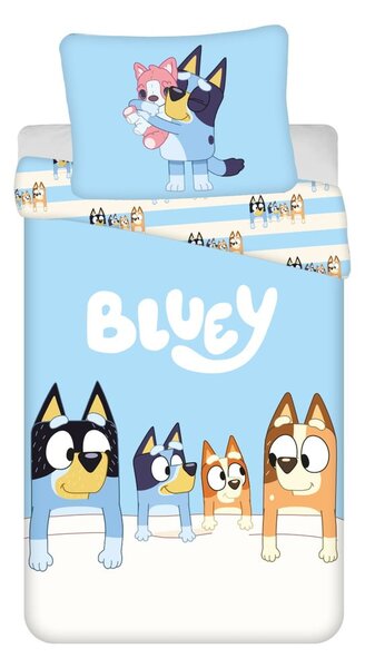 Bavlnené detské obliečky na jednolôžko 140x200 cm Bluey – Jerry Fabrics