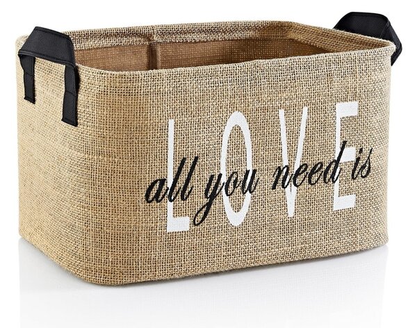 Úložný košík z juty 30x22x30 cm – Mioli Decor