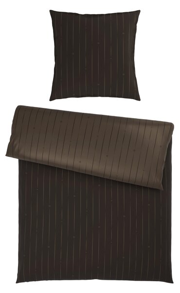 OBOJSTRANNÁ POSTEĽNÁ BIELIZEŇ, satén, hnedá, 155/220 cm Dieter Knoll - Online Only bytové doplnky, Online Only