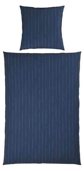 OBOJSTRANNÁ POSTEĽNÁ BIELIZEŇ, satén, modrá, 155/220 cm Dieter Knoll - Online Only bytové doplnky, Online Only