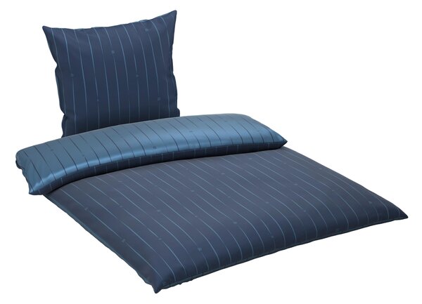 OBOJSTRANNÁ POSTEĽNÁ BIELIZEŇ, satén, modrá, 155/220 cm Dieter Knoll - Online Only bytové doplnky, Online Only