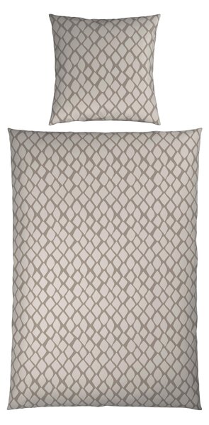 OBOJSTRANNÁ POSTEĽNÁ BIELIZEŇ, satén, strieborná, biela, 135/200 cm Dieter Knoll - Online Only bytové doplnky, Online Only
