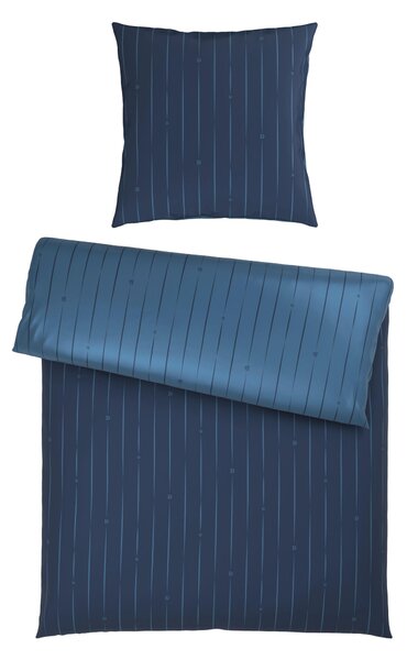 OBOJSTRANNÁ POSTEĽNÁ BIELIZEŇ, satén, modrá, 155/220 cm Dieter Knoll - Online Only bytové doplnky, Online Only