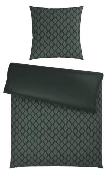 OBOJSTRANNÁ POSTEĽNÁ BIELIZEŇ, satén, zelená, 155/220 cm Dieter Knoll - Online Only bytové doplnky, Online Only