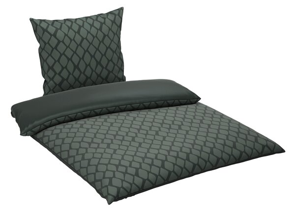 OBOJSTRANNÁ POSTEĽNÁ BIELIZEŇ, satén, zelená, 155/220 cm Dieter Knoll - Online Only bytové doplnky, Online Only