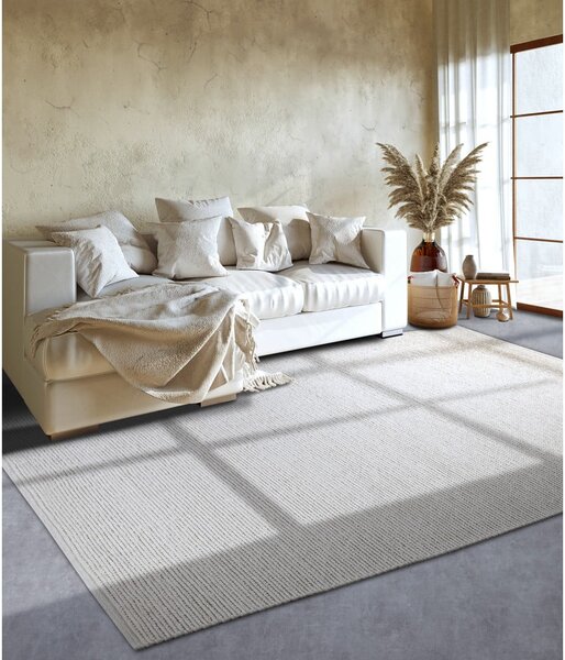 Biely ručne tkaný vlnený koberec 80x150 cm Francois – Villeroy&Boch