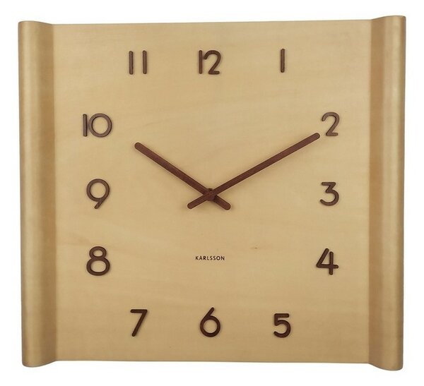 Karlsson 5960WD dizajnové nástenné hodiny 32 x 36 cm