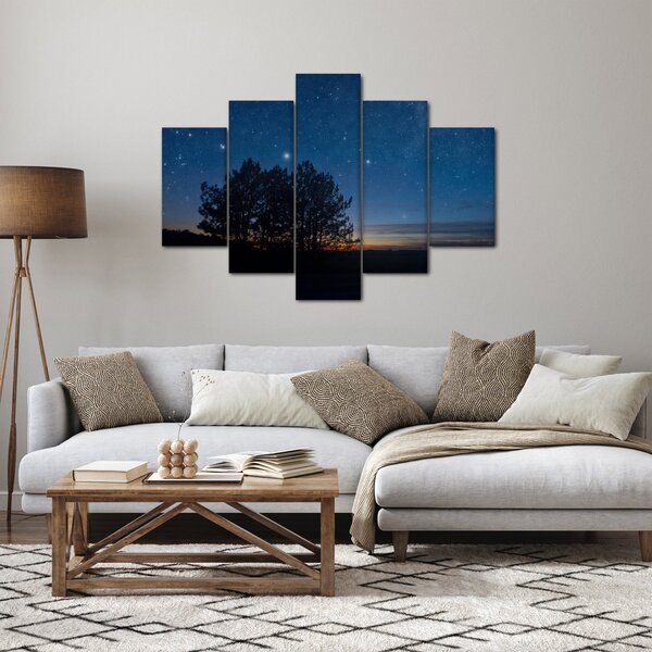 Obraz stromov v noci (150x105 cm)