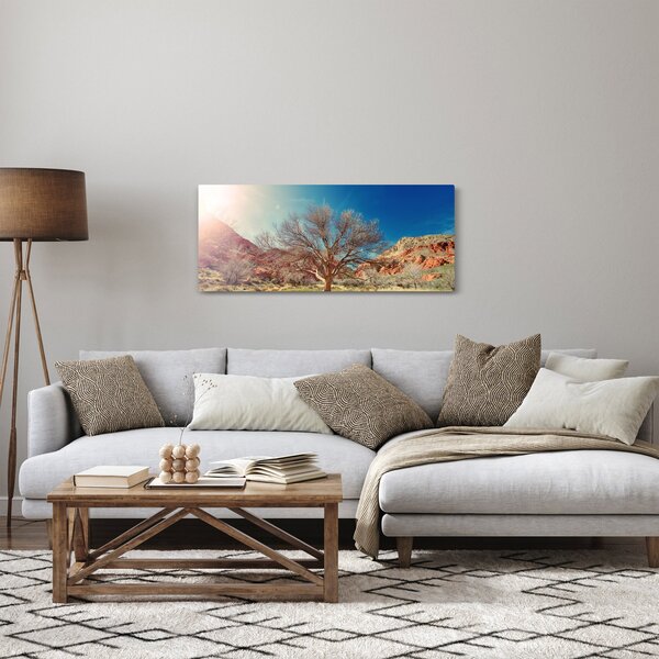 Obraz stromu v púšti (120x50 cm)