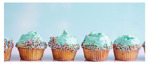 Obraz cupcakes (120x50 cm)