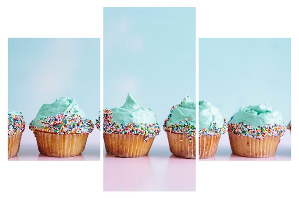 Obraz cupcakes (90x60 cm)