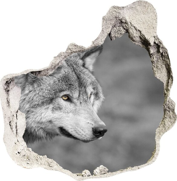 Samolepiaca diera na stenu Šedý vlk nd-p-125421387