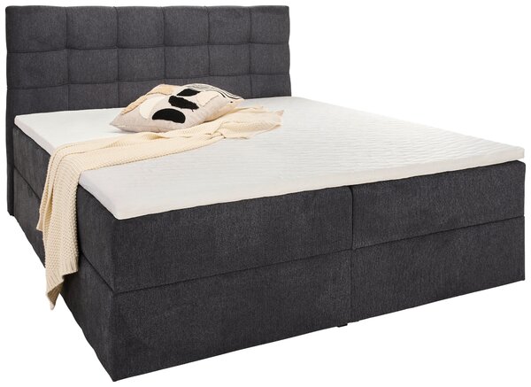 AMERICKÁ POSTEĽ, 160/200 cm, tmavosivá Boxxx - Online Only spálne, Online Only