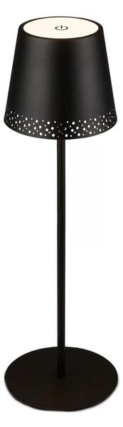 Brilo - LED nabíjateľná dotyková stolná lampa KIKI LED/2,6W/5V IP44 2600 mAh čierna