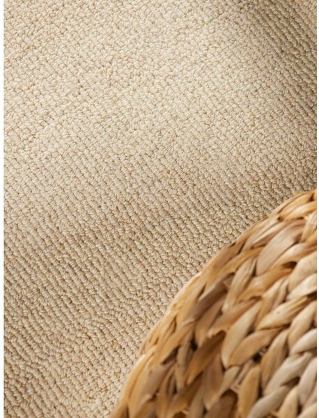 Béžový ručne tkaný vlnený koberec 160x230 cm Puristic Knots – Elle Decoration