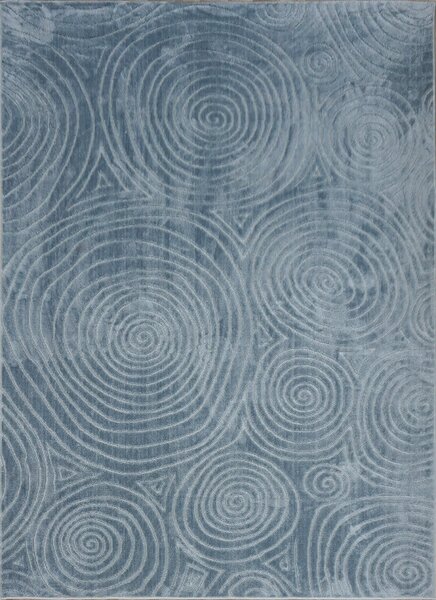 BE Koberec Kolekcia Zen Garden 2404 BLUE – modrý obdĺžnikový Rozmer: 80x150 cm