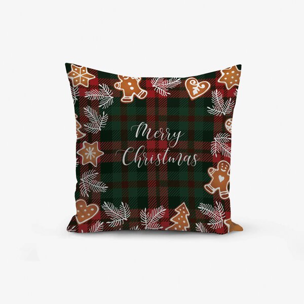 XPOSE® Set obliečok na vankúš TARTAN CHRISTMAS 40x40 cm - set 4ks