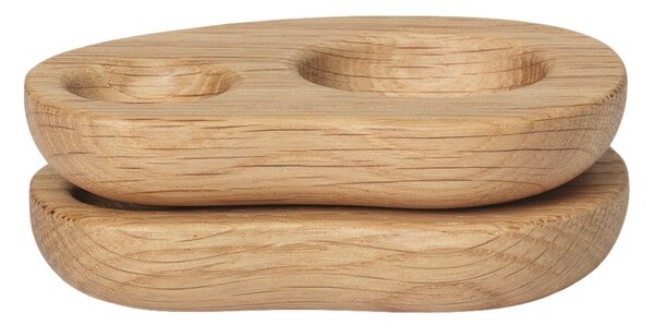 Stojan na vajcia Cairn, súprava 2 ks, Oak – Ferm Living