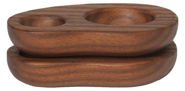Stojan na vajcia Cairn, sada 2 ks, Dark Brown – Ferm Living