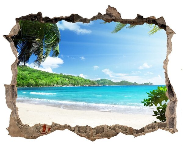 Nálepka fototapeta 3D na zeď Seychelles beach