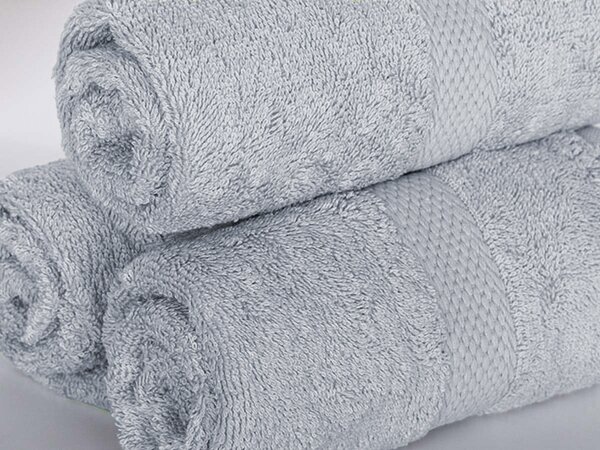 XPOSE® Froté uterák VERONA 3 ks - svetlo sivý 30x50 cm