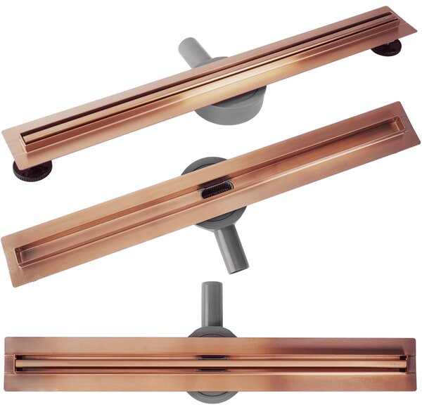 Odtokový žľab REA Neox Slim pro Brushed Copper 80