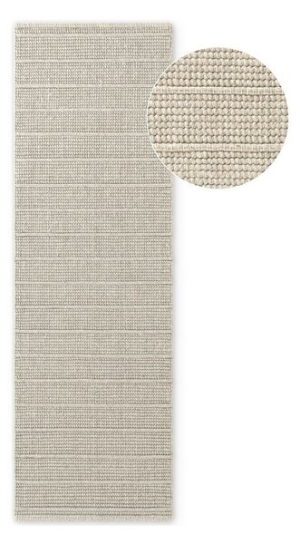 Krémový ručne tkaný vlnený behúň 80x250 cm Camden Parker – Ted Baker