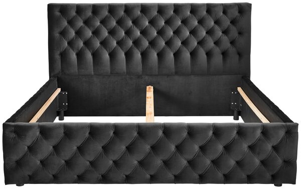 ČALÚNENÁ POSTEĽ, 180/200 cm, čierna Ambia Home - Postele