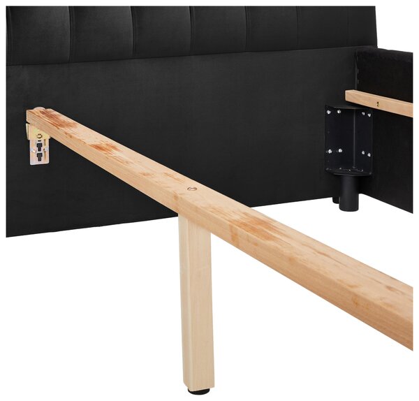 ČALÚNENÁ POSTEĽ, 180/200 cm, čierna Ambia Home - Postele
