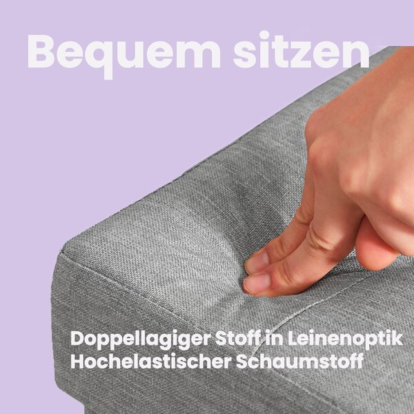 ÚLOŽNÝ BOX NA SEDENIE, textil, kompozitné drevo, 76/38/38 cm - Kreslá, Online Only
