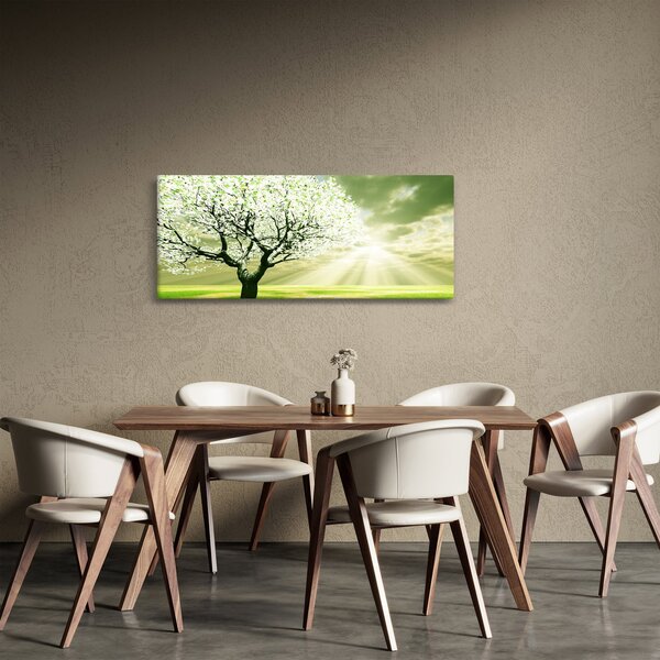 Obraz stromu na lúke (120x50 cm)